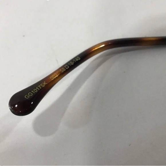 Gucci GG1017-SK-002 Green/Gold 58mm New sunglasses (no box) - Picture 8 of 8